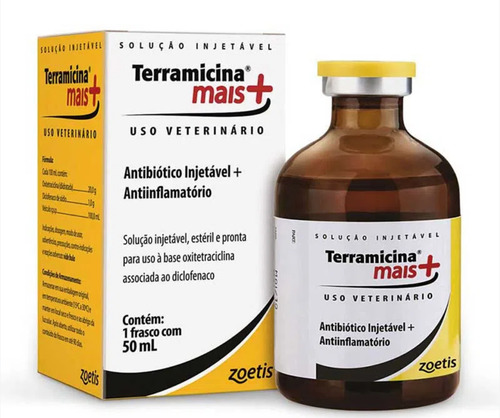 Kit Com 2 Zoetis Terramicina La 50ml - Antibiótico Líquido