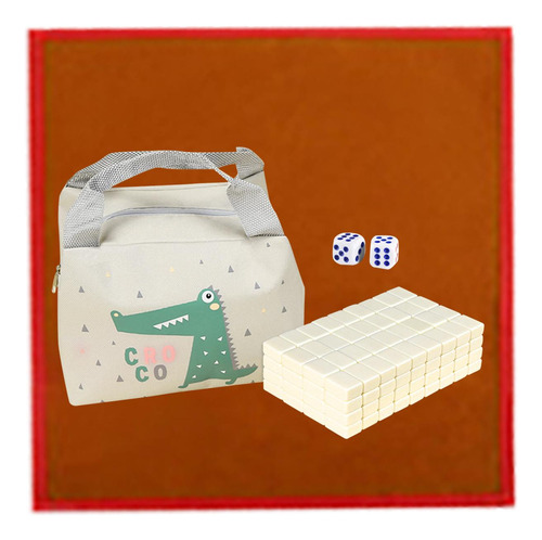 Travel Mahjong Set Mahjong Game Set Carácter Chino Con