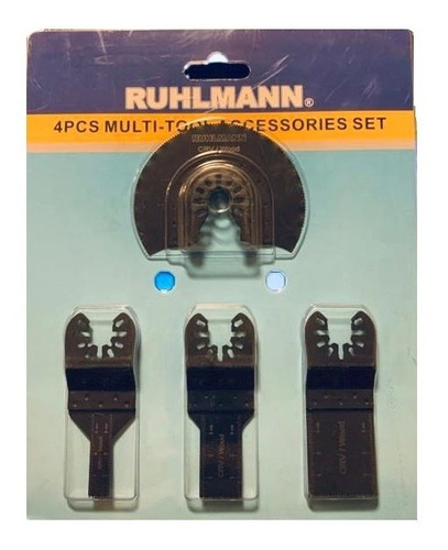 Accesorios Para Sierra Multi Uso Oscilante 4 Piezas Ruhlmann