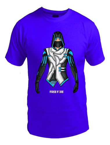 Remera De Free Fire Blue Ninja Dress / Personaje / Unisex