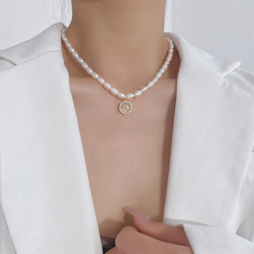 Collar De Perlas Irregulares Vintage Para Mujer, J Star