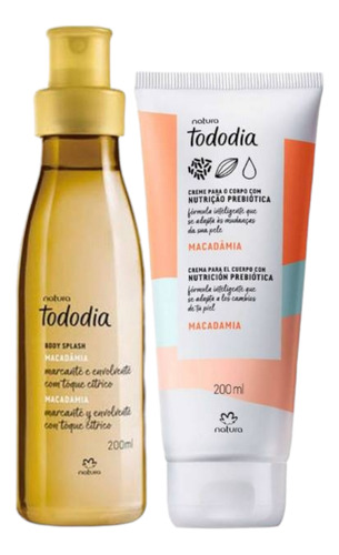 Kit Macadamia Body Splach + Crema Corporal Natura Regalo