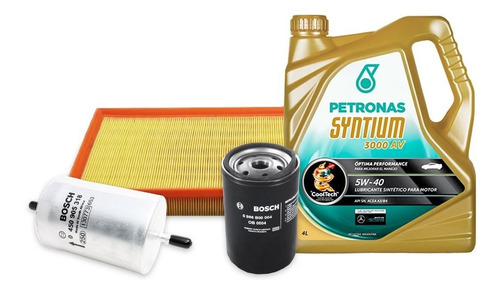 Kit Filtros + Aceite Syntium Vw Bora 1.8 T Desde 03