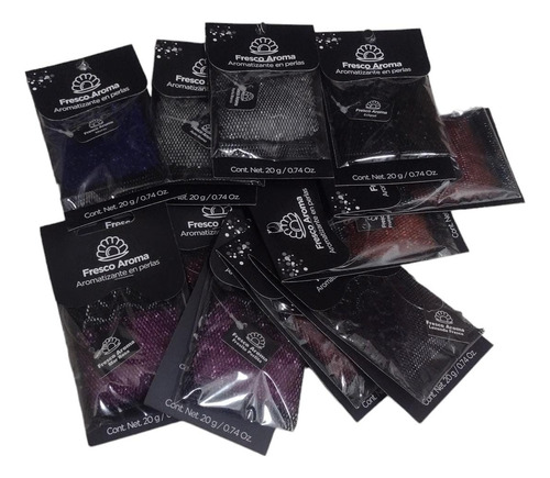 Kit Perlas Auto Varios Aromas 10 Piezas