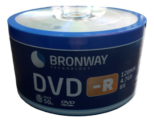 Dvd Bronway Logo - Pack De 50 Unidades - Alta Calidad