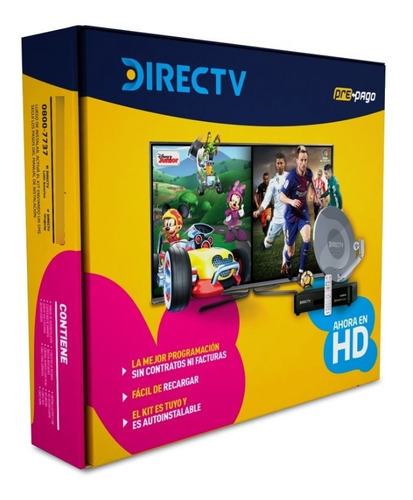 Kit Directv Prepago Hd Decodificador + Antena + Control