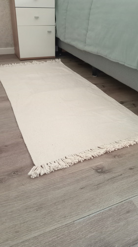 Manta Rustica Decorativa Alfombra Sillon Pie De Cama Natural Lisa