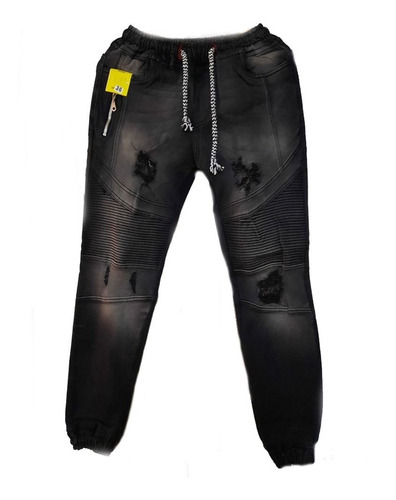 Jogger Negro Premium Elástico Slim Fit
