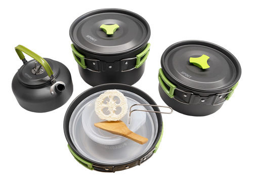 Marmita Spinit Set Cocina Camping Para 6 Personas X20 Piezas