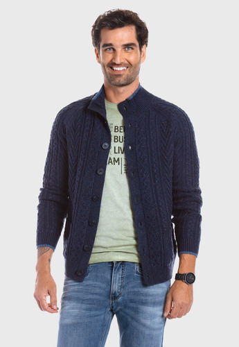 Cardigan Hombre Montana Azul Ferouch Fw 2022