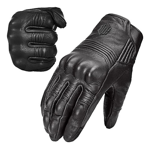 Ilm - Guantes De Piel De Cabra Para Moto, Moto,