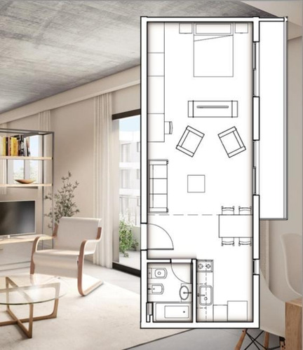 Imagen 2 de 23 de Venta En Pozo. Departamento 1 Ambiente Con Balcon. 48 M2 - San Isidro, Boulogne