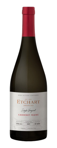 Vino Etchart Single Vineyard Cabernet Franc 750ml.