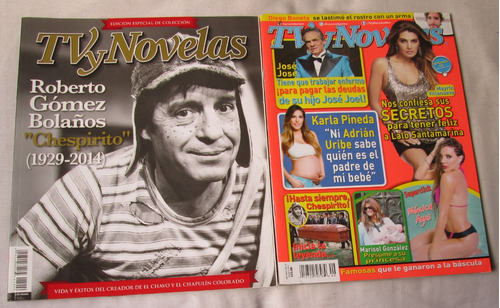 Chespirito En Lote De 2 Revistas , Tvynovelas.