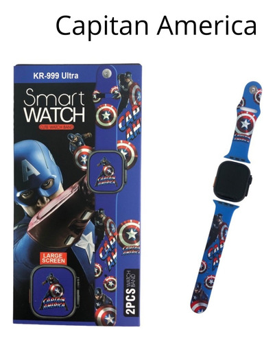 Reloj Inteligente Para Niños Super Héroes Capitán América