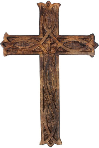 Cruz De Madera Hecha Mano De Pared Iglesia Decoración ...