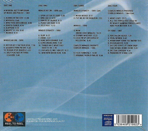 Box 4 Cds Charles Mingus / Six Classic Albums 2 (2019) Eur