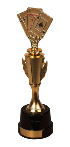 Imagem 3 de 4 de Troféu Piazza Baralho 37cm