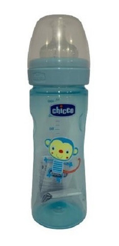 Mamadera Para Niños- Mono Celeste - Chicco + 2 Meses