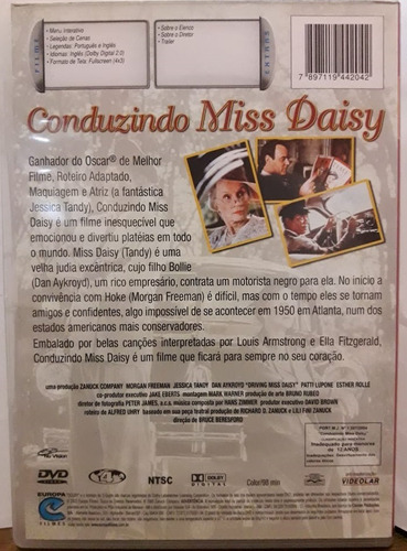 Dvd - Conduzindo Miss Daisy - Morgan Freeman