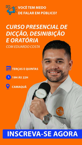 Curso Presencial De Dicção, Desinibição E Oratória