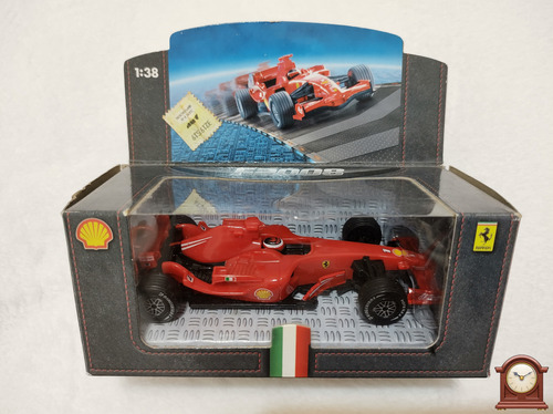 Auto Ferrari F2008 Coleccion Shell V-power 1:38 Hot Wheels Rojo (Usado)