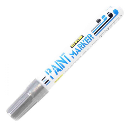 Caneta Permanente Paint Marker Cks Prata