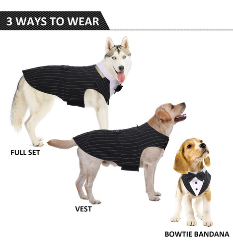 Traje De Boda Para Perro Esmoquin Para Perro Conjunto De Tra