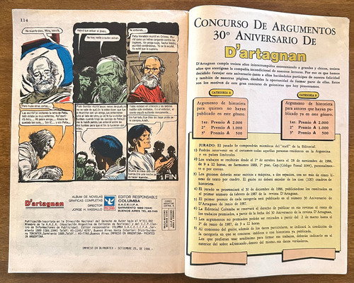 Revista Dartagnan Color Nro: 69 Completa De Colección Leer (Usado)