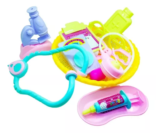 Set de niña doctora de juguete, plástico, kit infantil con