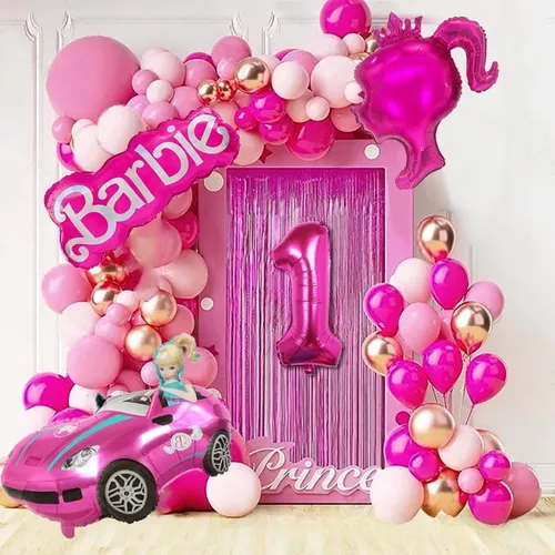 Globiesta® Set Decoración Cumpleaños Globos Barbie