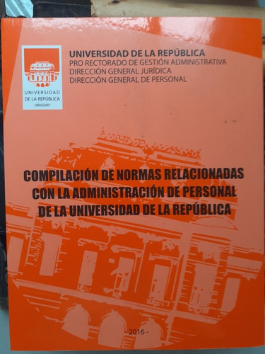 Normas Y Administración  D Personal De Universidad D La Rep.