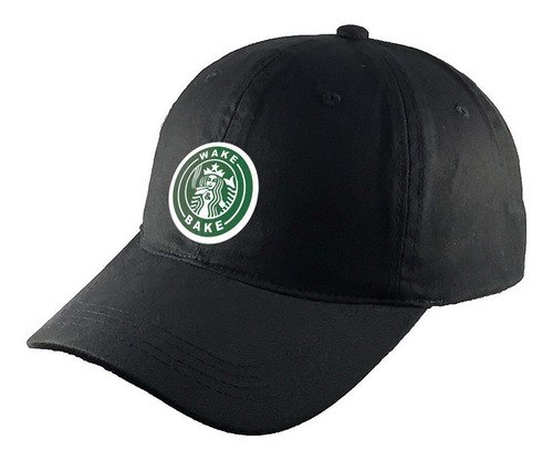 Gorra Clasica Algodón Negra Café Logo R607