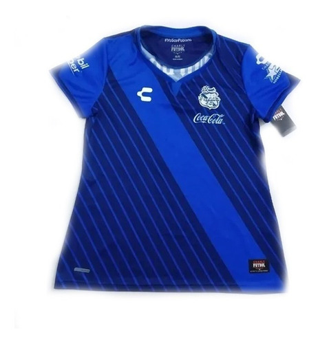 Playera Jersey Club Puebla (5018156.0) Para Dama Azul Fuerte
