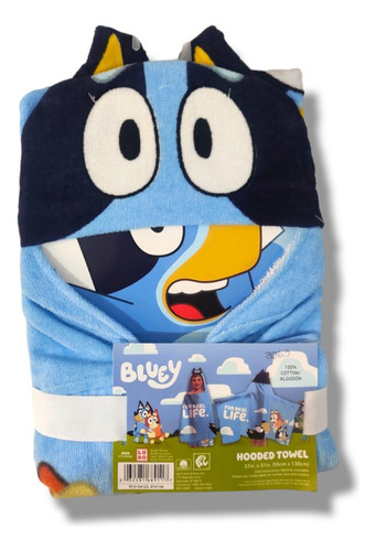 Toalla Con Capucha Bluey 