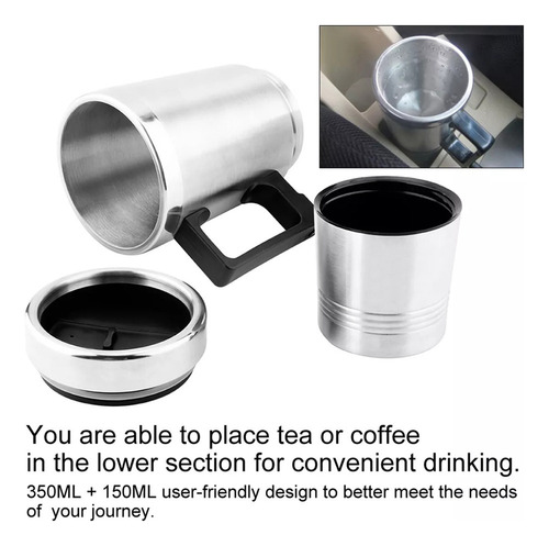 Hj Coche Termo Eléctrico 12v Calefacción Té Café De 350ml