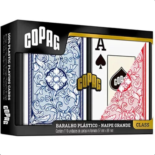 Jogo De Baralho Dourado Cartas Douradas Truco Poker Pibe 21