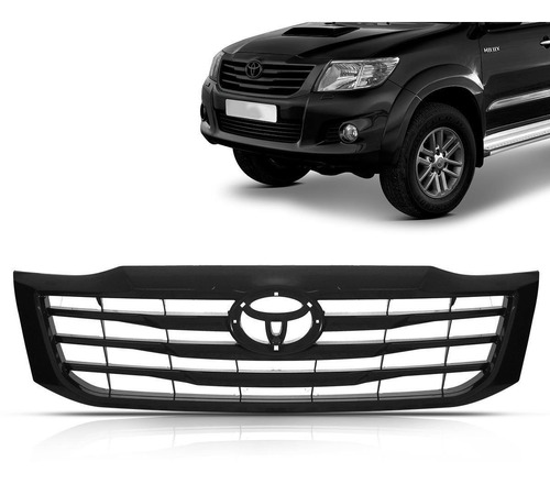 Parrilla De Frente Toyota Hilux 2011 2012 13 2014 Negra