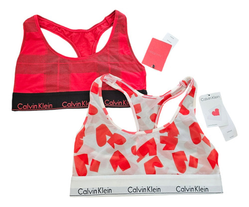 Calvin Klein Set 2 Top Bralette Bra Sin Barillas Original