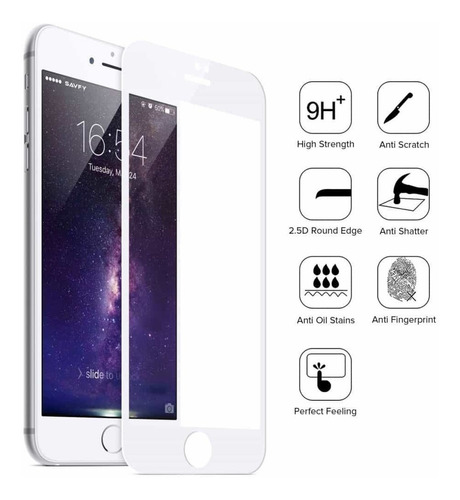 Glass Vidrio Templado Curvo 5d iPhone 6s 7 8 Plus Xr Xs Max!