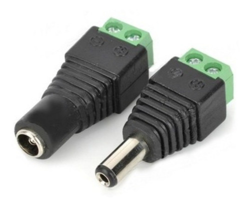 Imagen 1 de 10 de Pack X10 Par De Fichas Plug Con Bornera Utp Macho Hembra 12v