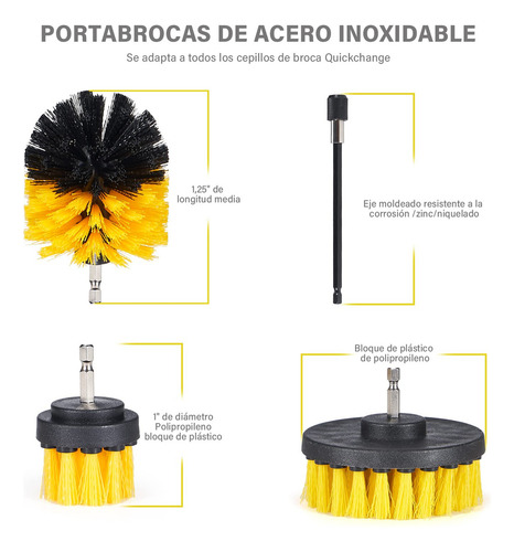 Cepillo De Taladro, 12 Piezas Juego De Cepillos Para