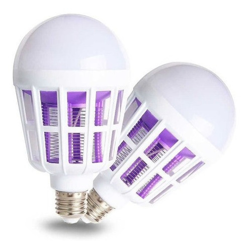 Kit Com 4 Lâmpada Led Mata Mosquito Insetos Pernilongo 15w