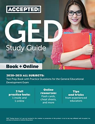 Book : Ged Study Guide 2020-2021 All Subjects Test Prep Boo