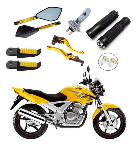 Kit Top Manopla Manete Retrovisor Honda Cbx250 Twister 2008