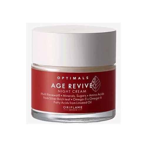 Crema Facial Noche, Optimals, Age Revive, Antiedad, Oriflame