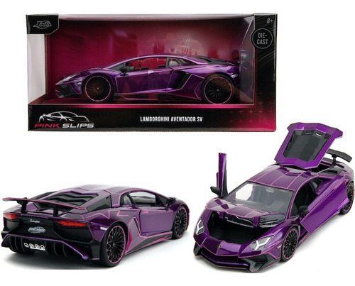 Lamborghini Aventador Sv Pink Slips 1:24 Jada