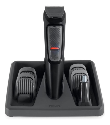 Imagen 2 de 9 de Cortabarba Inalámbrico Philips Multigroom 6 En 1 Mg3711/15
