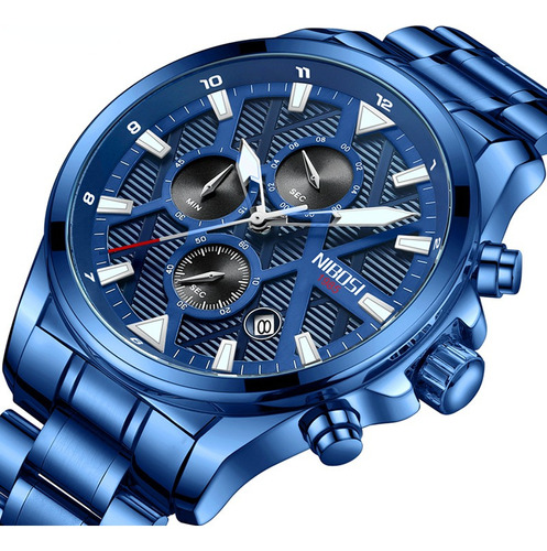 Reloj Nibosi Military Chronograph Quartz Hombre