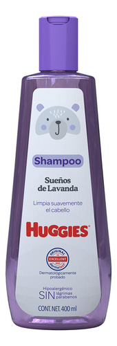 Shampoo Para Bebé Huggies Sueños De Lavanda 400 Ml